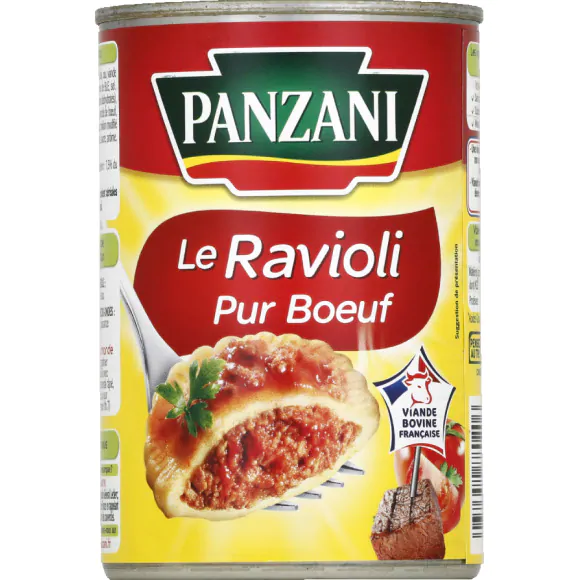 Panzani ravioli pure beef 1/2 400g